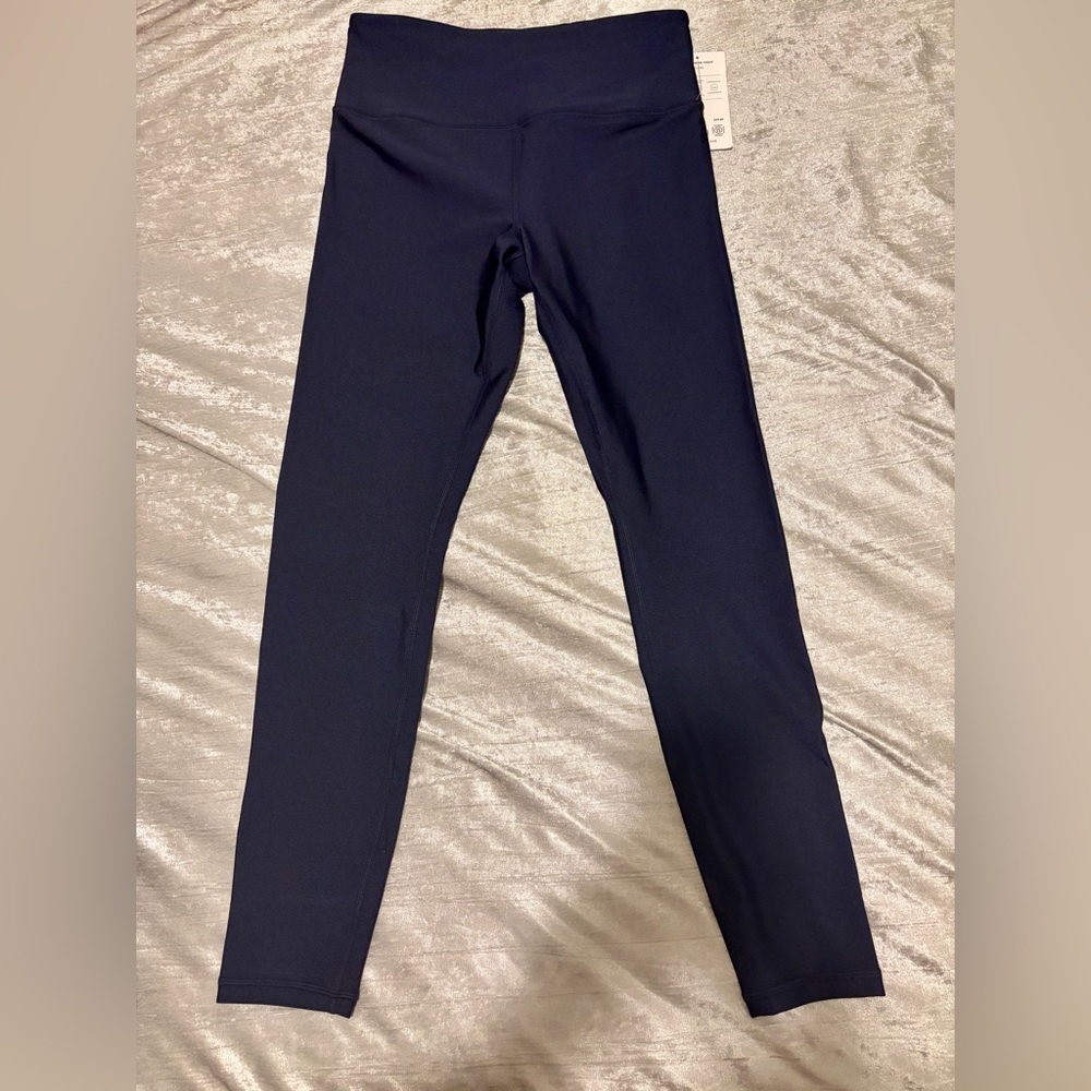 Athleta Navy Elation Ultra High Rise Sheen Legging